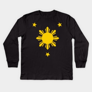 Three Stars and a Sun Kids Long Sleeve T-Shirt